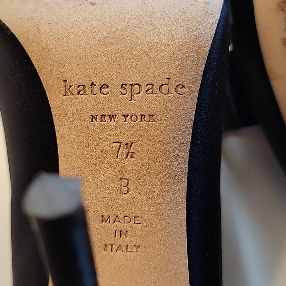 Kate Spade New York Satin Bow Pointy Heels Size 7.5 - Picture 6 of 6